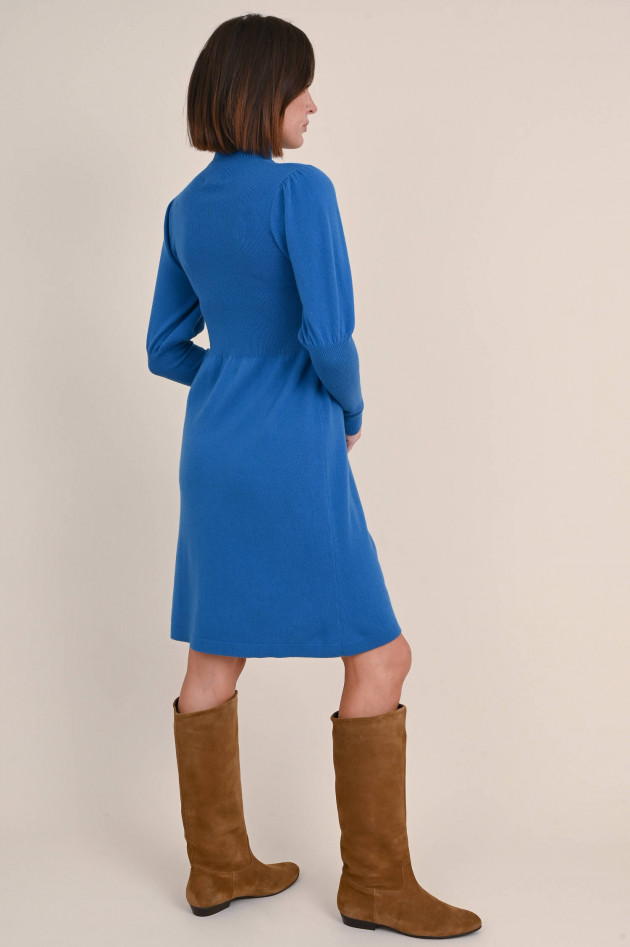 Allude Strickkleid aus Wolle und Cashmere in Blau