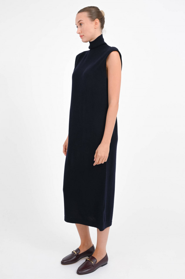Allude Midi-Kleid ohne Ärmel in Navy