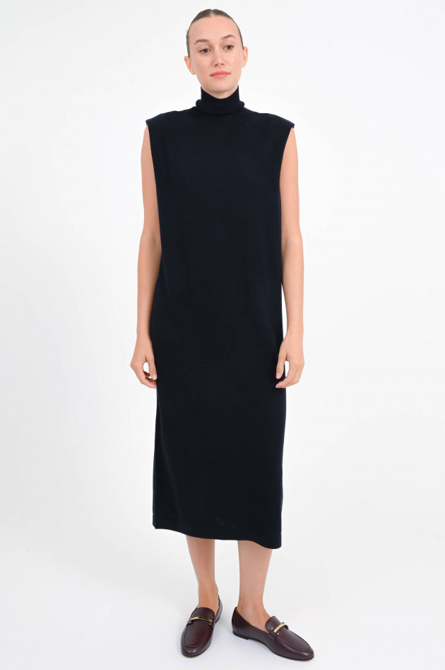 Allude Midi-Kleid ohne Ärmel in Navy