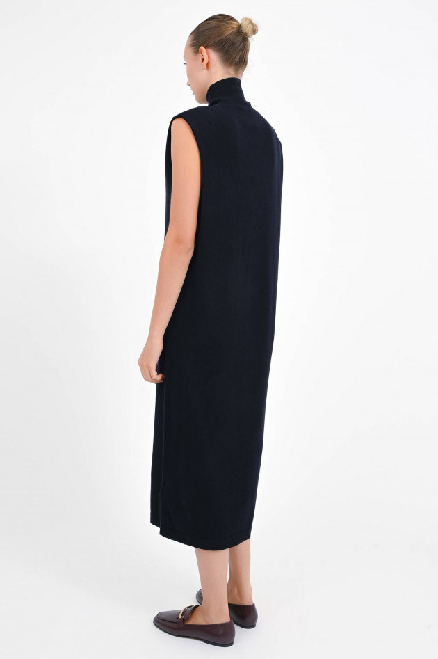 Allude Midi-Kleid ohne Ärmel in Navy