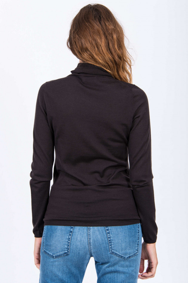 Allude Rollkragenpullover in Dunkelbraun