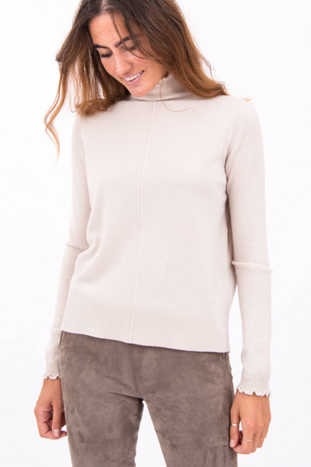 Allude Pullover mit Rüschen-Details in Creme