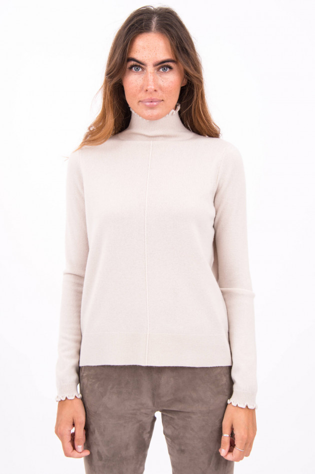 Allude Pullover mit Rüschen-Details in Creme