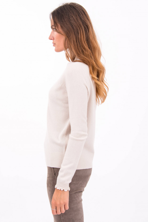 Allude Pullover mit Rüschen-Details in Creme