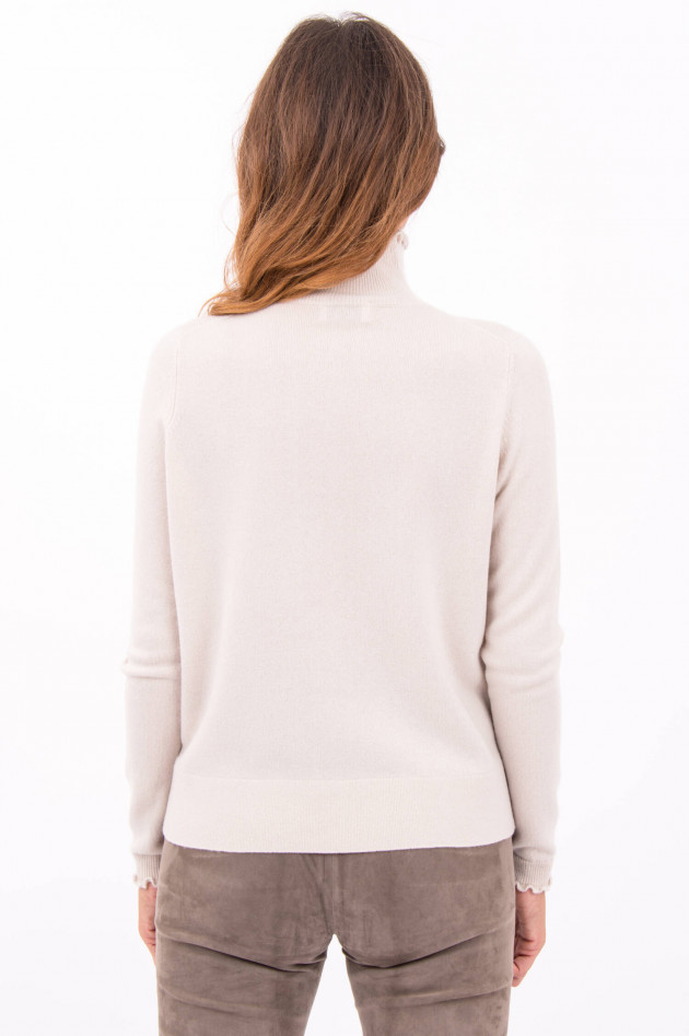 Allude Pullover mit Rüschen-Details in Creme