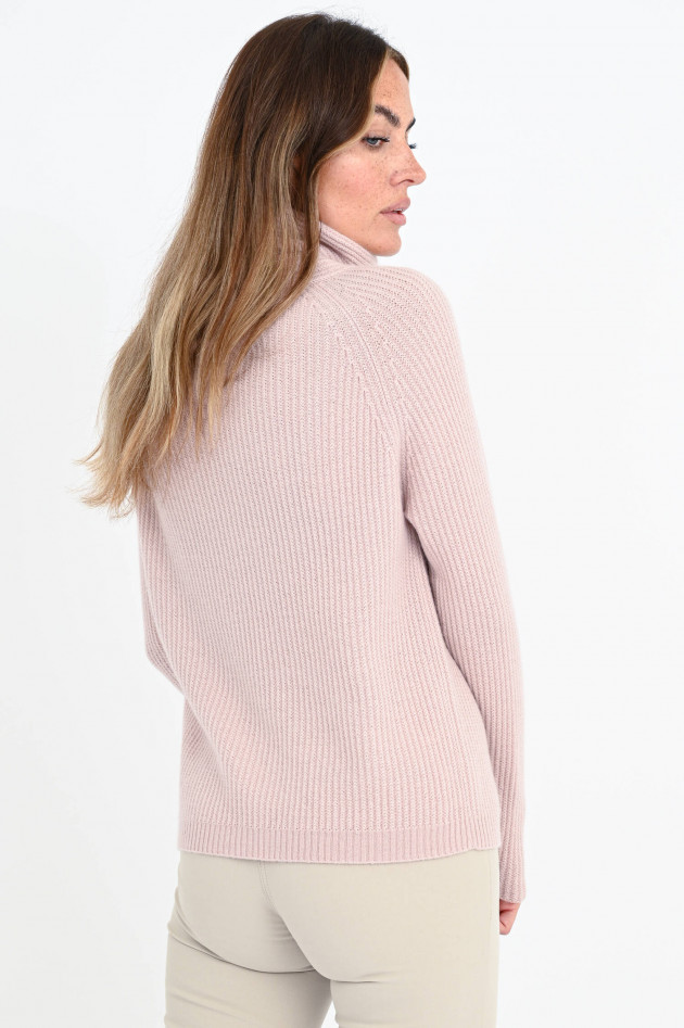 Allude Kaschmir Turtleneck Pullover in Rosé