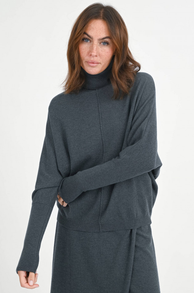 Allude Rollkragenpullover in Graugrün