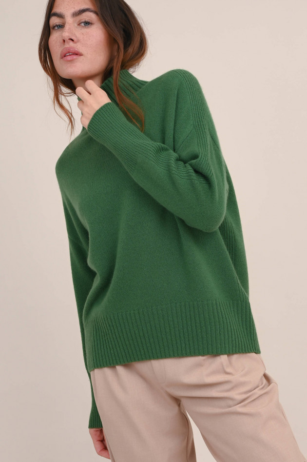 Allude Cashmere Pullover in Dunkelgrün