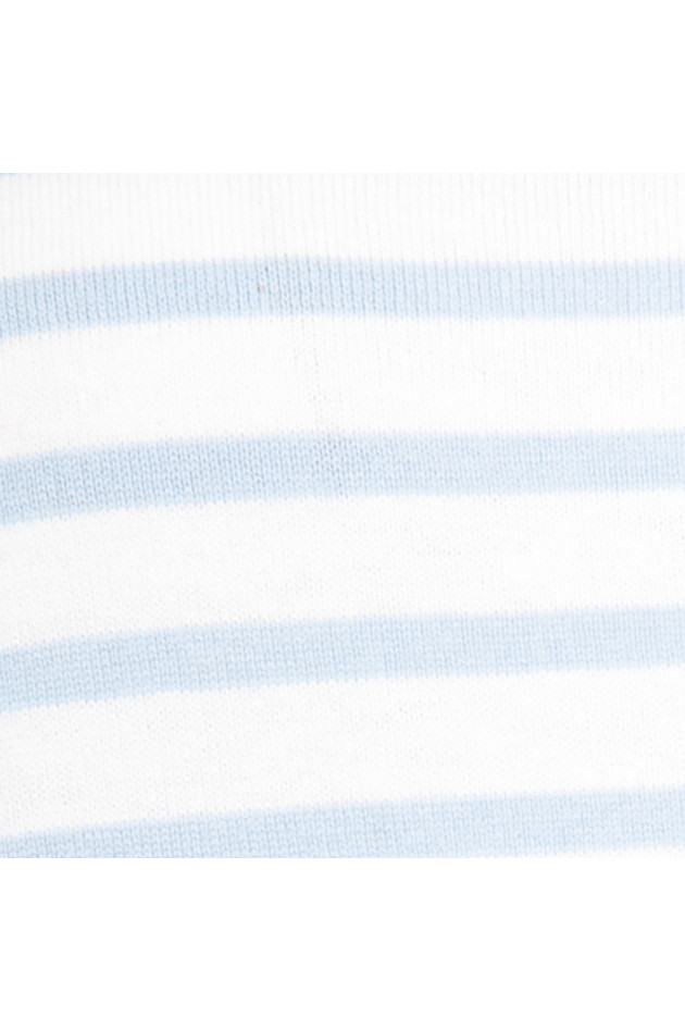 Allude Pullover in Blau/Weiß gestreift