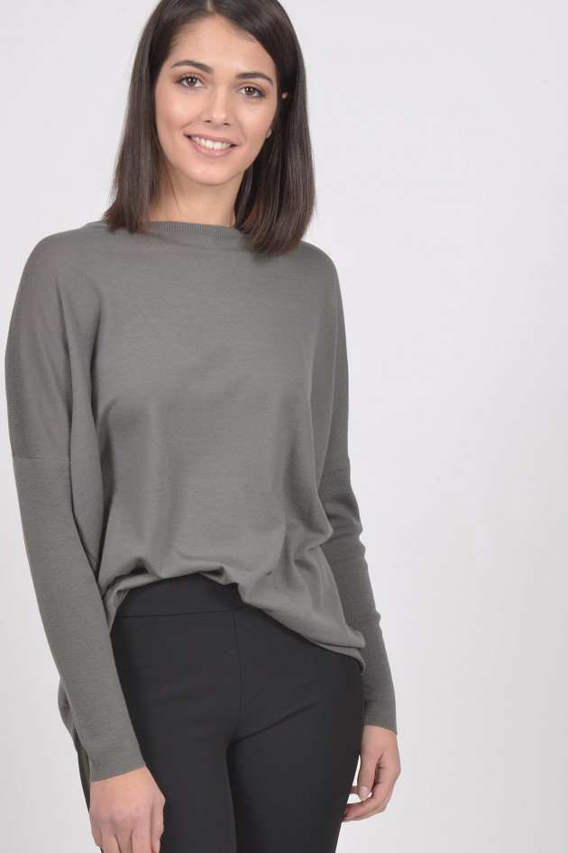 Allude Pullover aus Wolle in Oliv