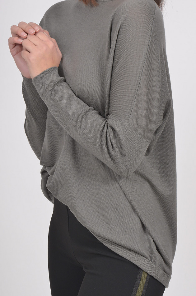 Allude Pullover aus Wolle in Oliv