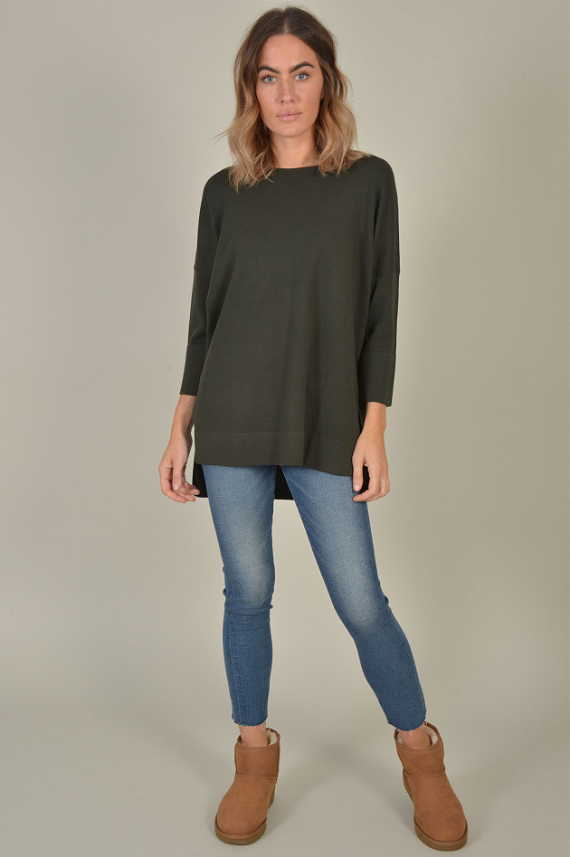 Allude Pullover aus Wolle in Oliv