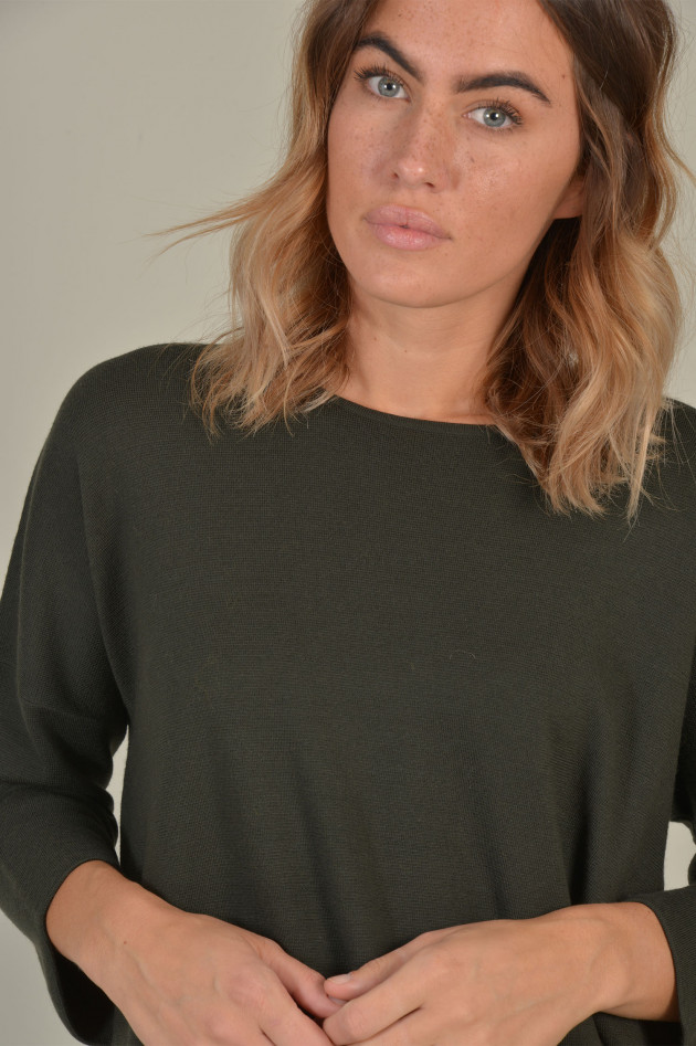Allude Pullover aus Wolle in Oliv