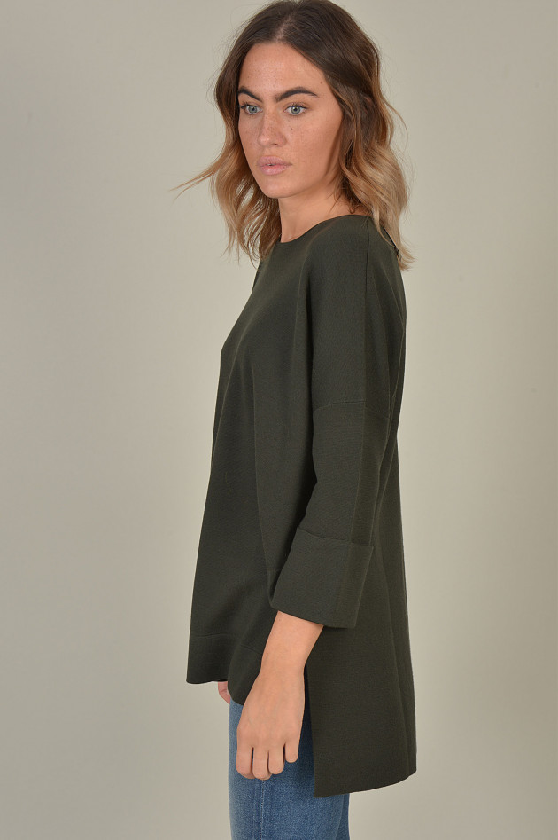 Allude Pullover aus Wolle in Oliv