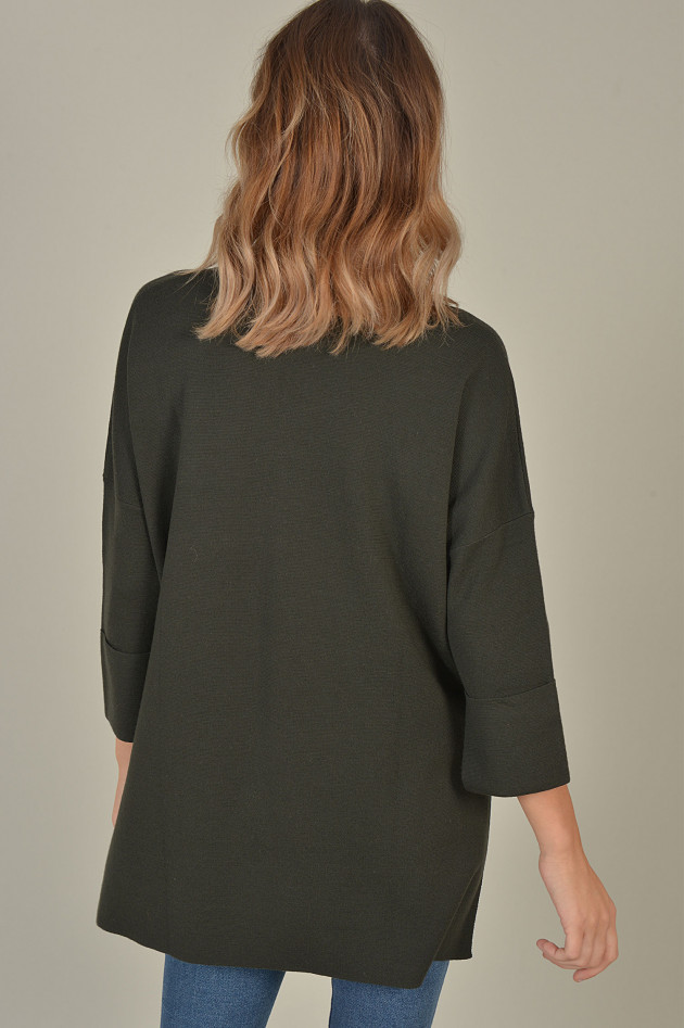 Allude Pullover aus Wolle in Oliv