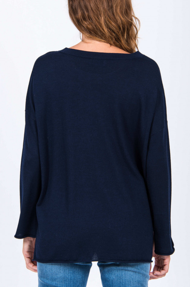 Allude Schurwollpullover in Navy