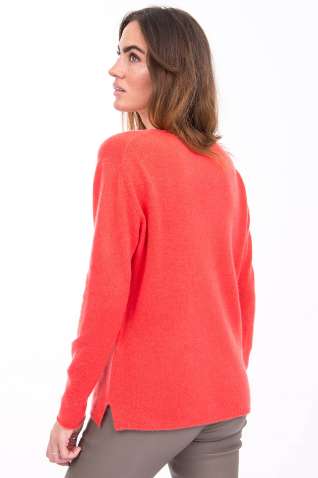 Allude Kaschmir Pullover in Koralle