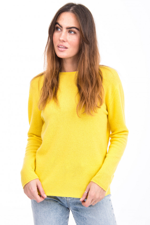 Allude Kaschmir Pullover in Gelb