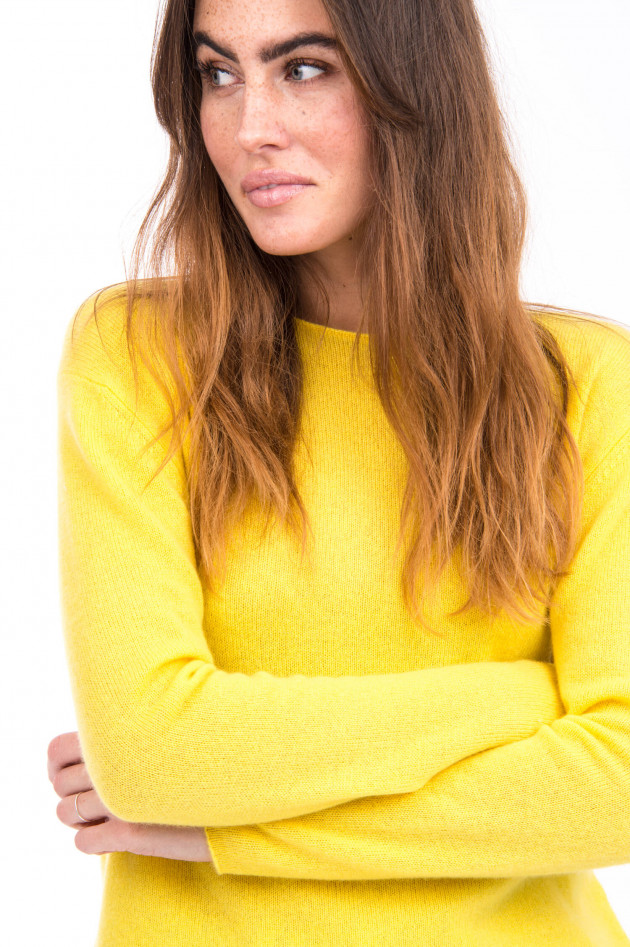 Allude Kaschmir Pullover in Gelb