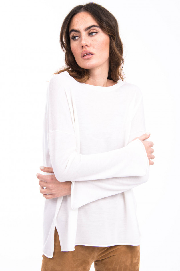 Allude Pullover aus Schurwolle in Weiß