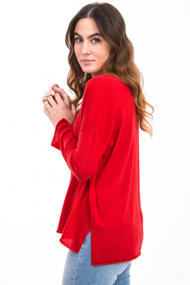 Allude Pullover aus Schurwolle in Rot