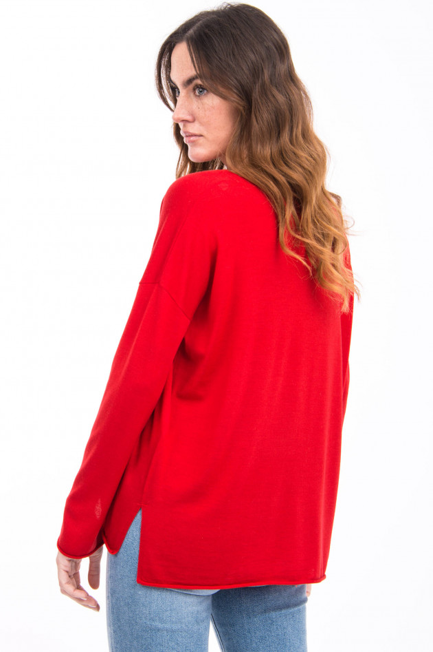 Allude Pullover aus Schurwolle in Rot