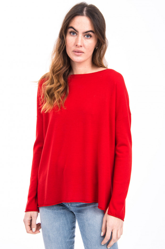 Allude Pullover aus Schurwolle in Rot