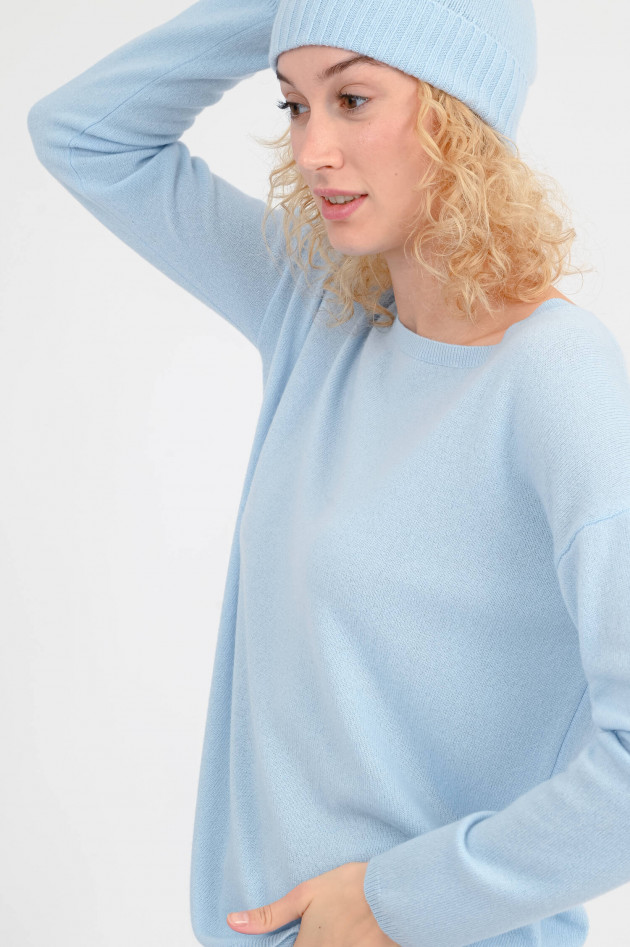Allude Kaschmir-Pullover in Hellblau