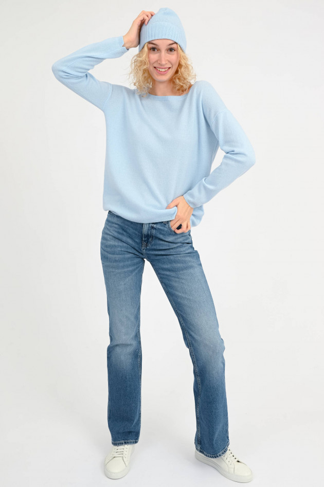 Allude Kaschmir-Pullover in Hellblau