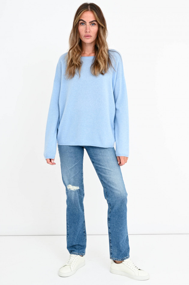 Allude Kaschmir-Pullover in Hellblau