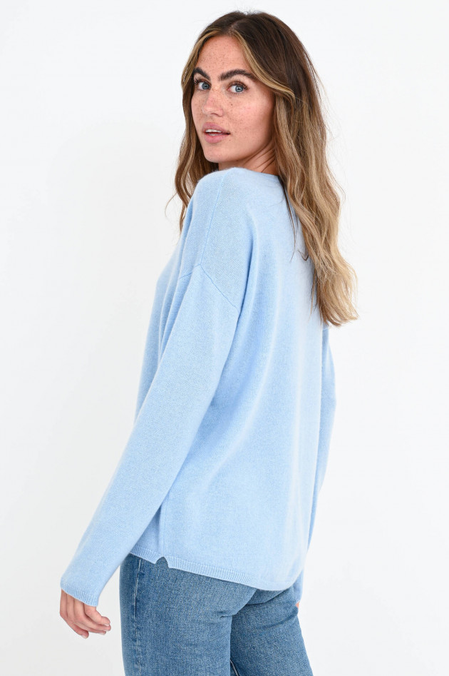 Allude Kaschmir-Pullover in Hellblau