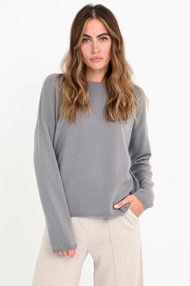 Allude Kaschmir-Pullover in Grau