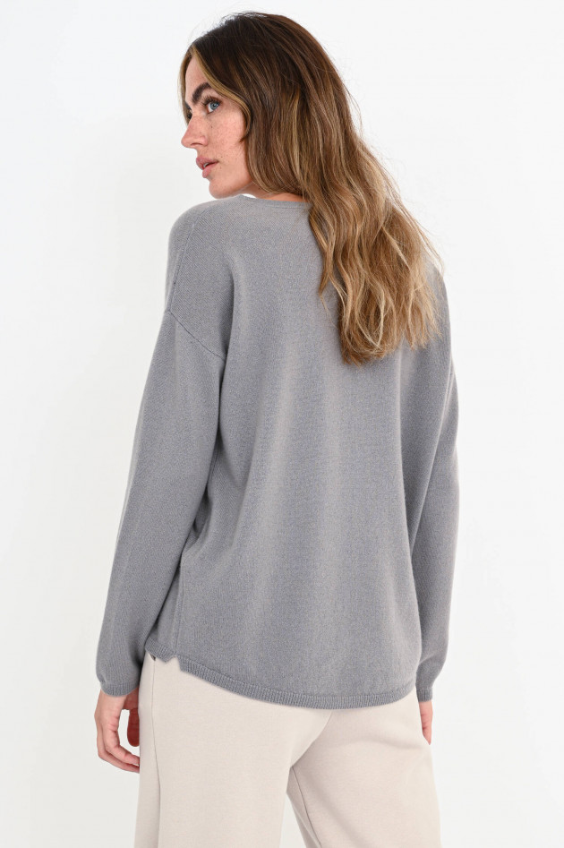 Allude Kaschmir-Pullover in Grau