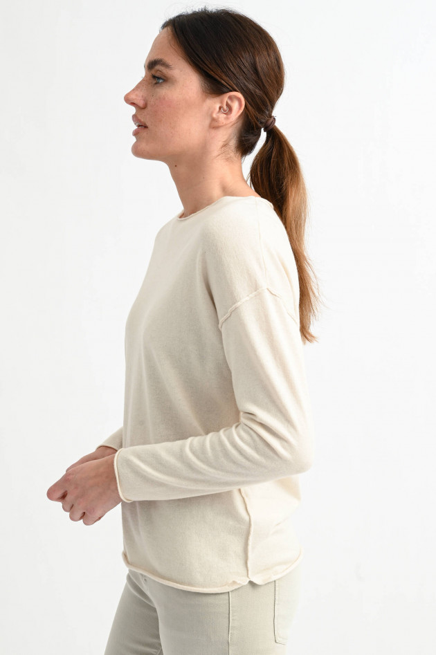 Allude Leichter Pullover aus Kaschmir-Mix in Natur