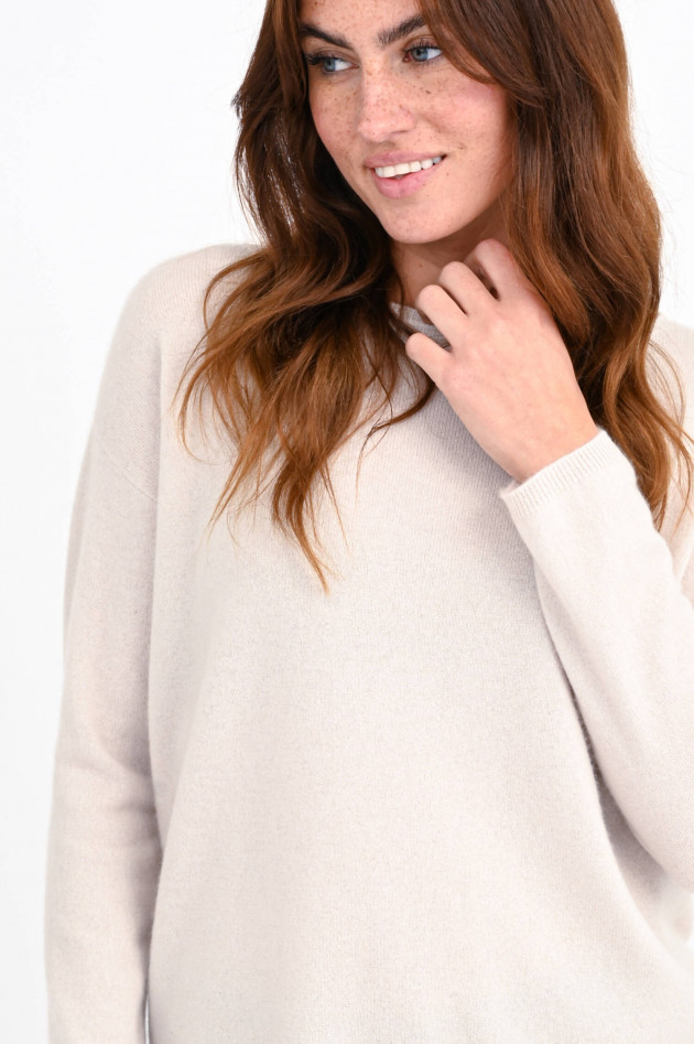 Allude Feiner Cashmerepullover in Beige