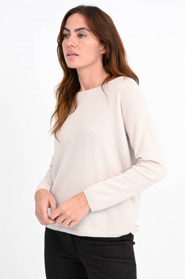 Allude Feiner Cashmerepullover in Beige