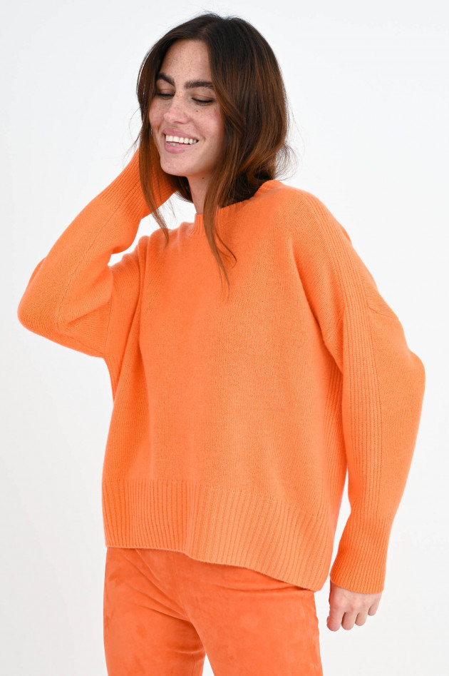 Allude Loose Fit Cashmerepullover in Orange