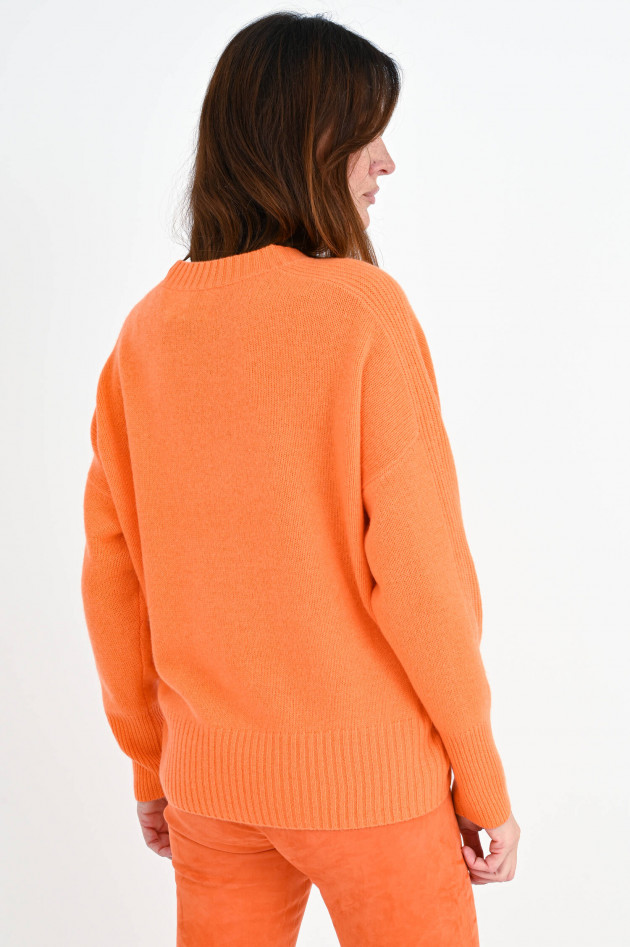 Allude Loose Fit Cashmerepullover in Orange