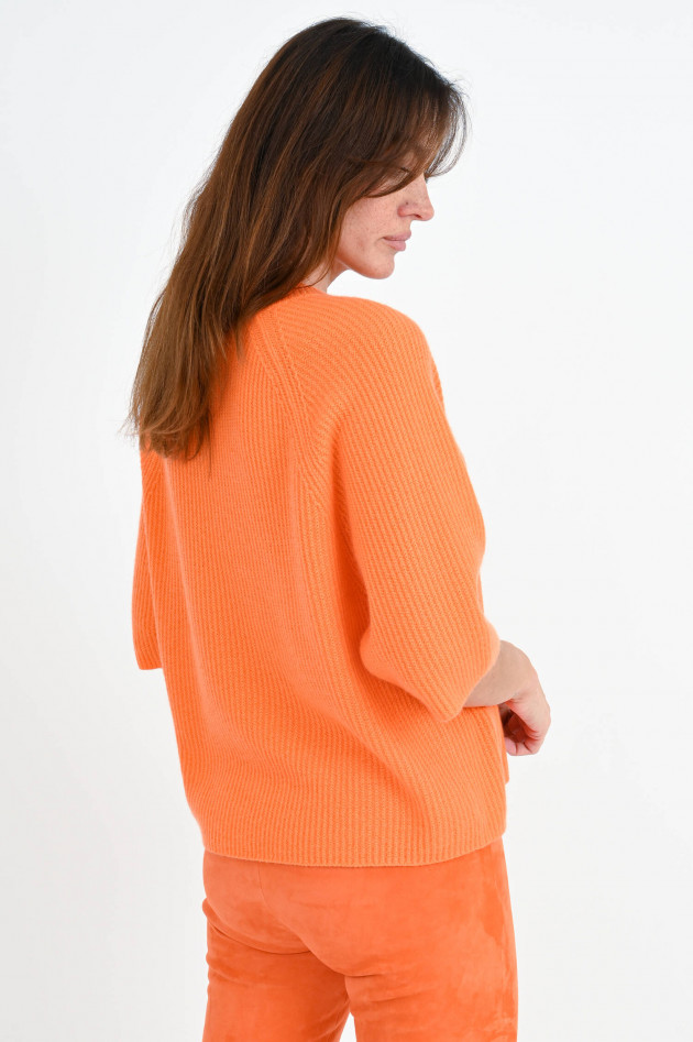 Allude Boxy Fit Cashmerepullover in Orange