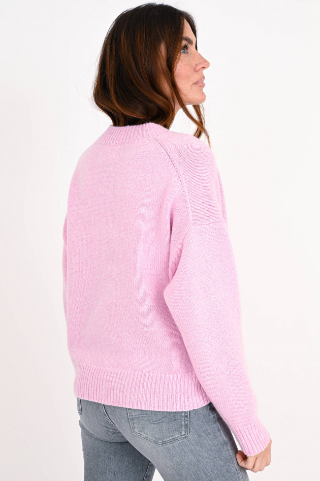 Allude Cashmere Pullover in Rosé meliert