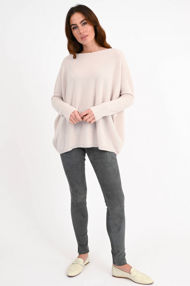 Allude Oversized Cashmere Pullover in Natur