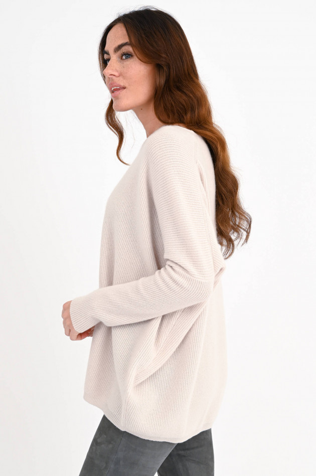 Allude Oversized Cashmere Pullover in Natur