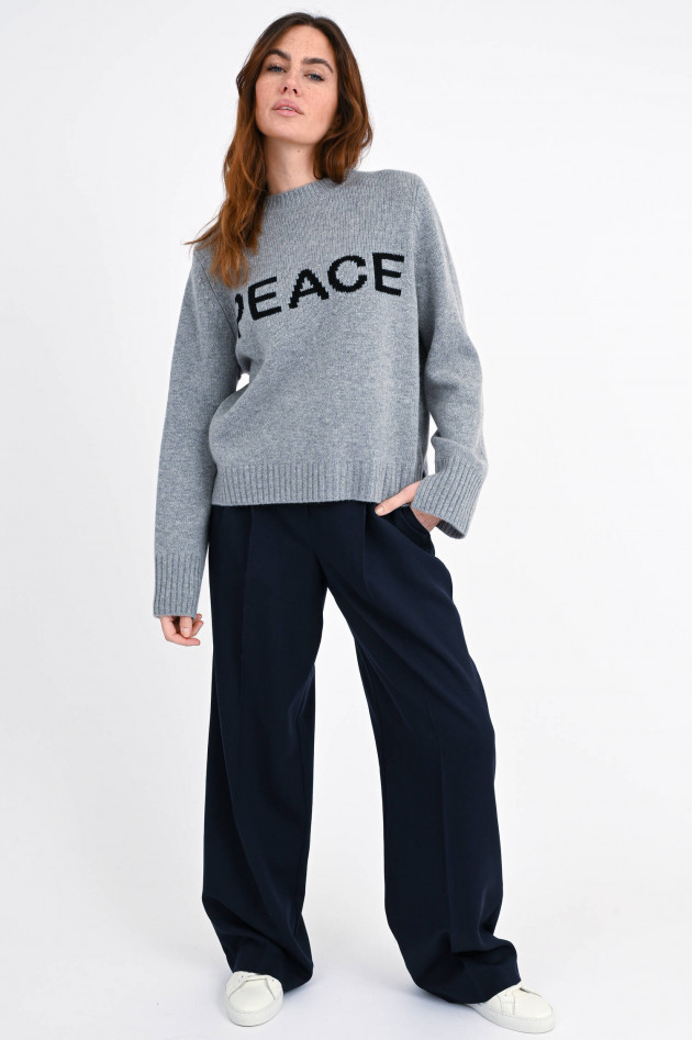Allude Pullover PEACE in Grau meliert