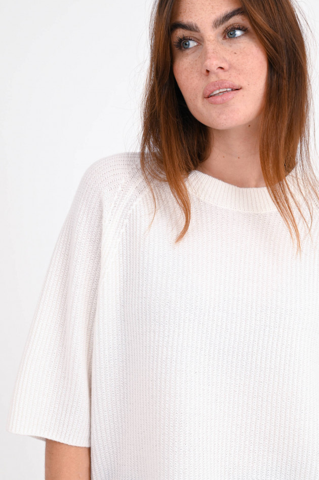 Allude Boxy Fit Cashmerepullover in Weiß