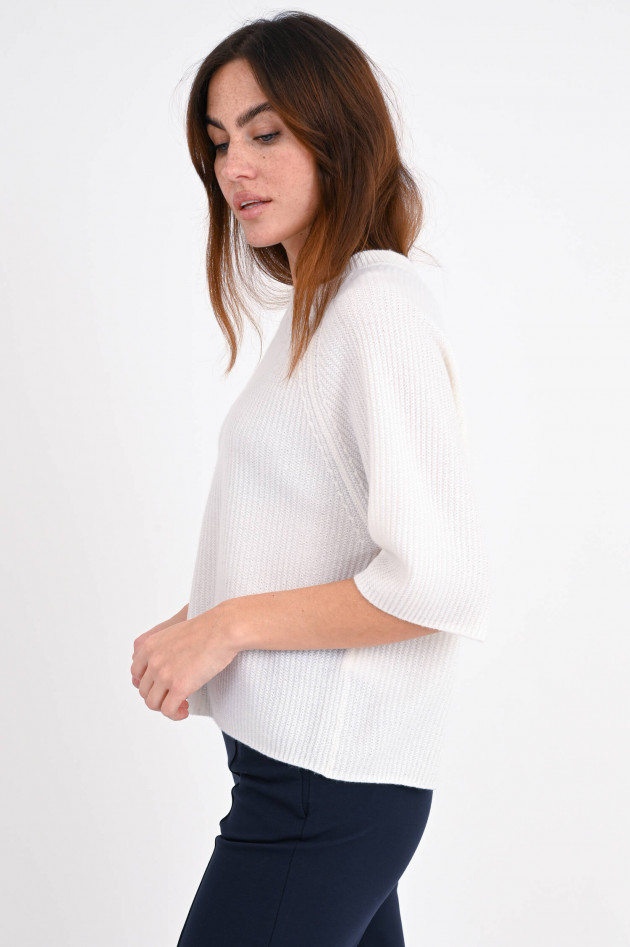 Allude Boxy Fit Cashmerepullover in Weiß