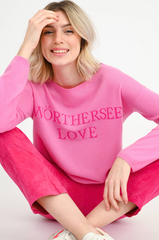 Allude Cashmere Pullover WÖRTHERSEE LOVE in Rosa/Pink