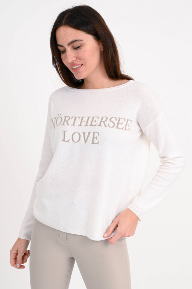 Allude Cashmere Pullover WÖRTHERSEE LOVE in Natur/Beige