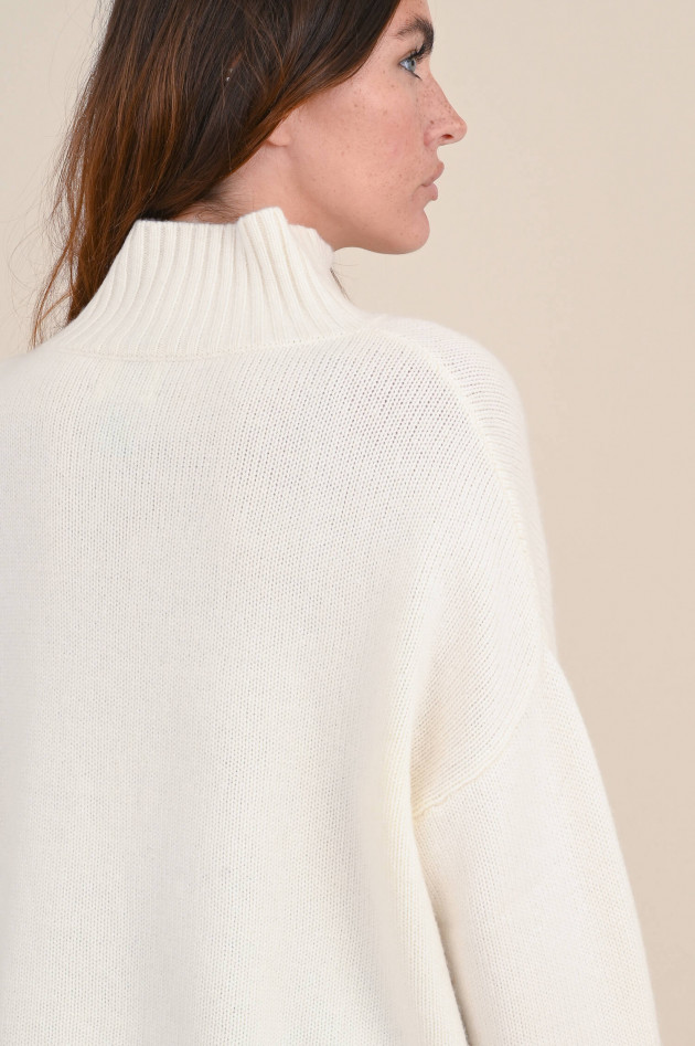 Allude Woll-Mix Pullover in Natur