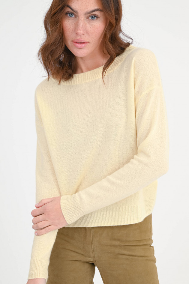 Allude Cashmere-Pullover in Hellgelb