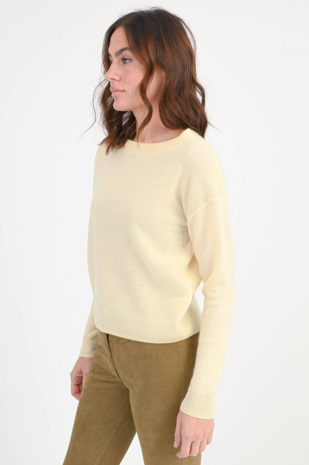 Allude Cashmere-Pullover in Hellgelb